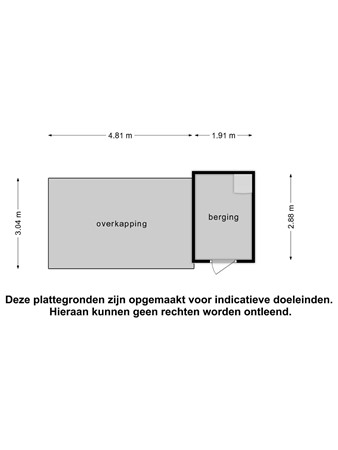 Plattegrond - Jeroen Boschstraat 29, 8253 VW Dronten - Berging