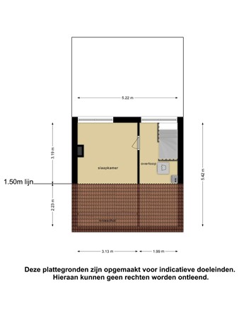 Plattegrond - Het Toplicht 47, 8251 DK Dronten - Tweede verdieping