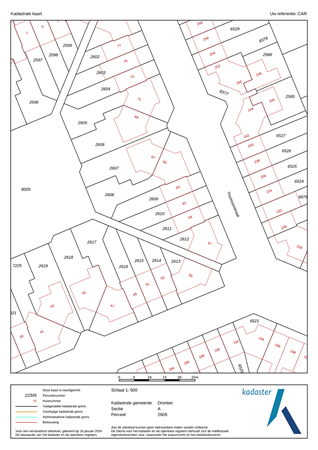 Thomsonstraat 63, 8251 TN Dronten - Kaart van het Kadaster