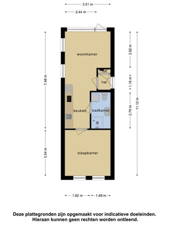 De Noord 66B, 8251 GL Dronten - Plattegrond