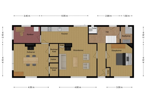 Raadhuisstraat 1, 5161 BD Sprang-Capelle - 27 - Raadhuisstraat 1 Sprang-Capelle Plattegrond BG.jpg