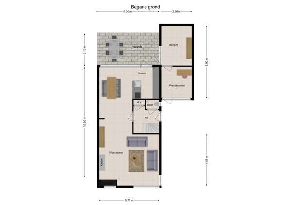 Schilbergstraat 15, 5035 HA Tilburg - 1 - Plattegrond B.jpg