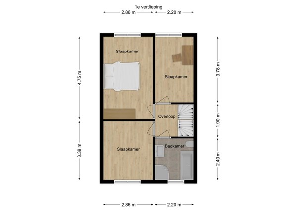 Marga Klompéstraat 57, 5142 MD Waalwijk - 2 - Plattegrond EV.jpg