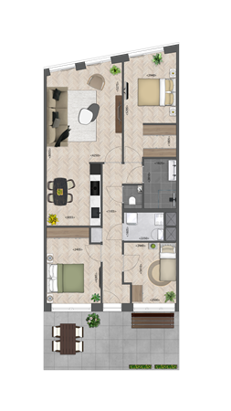 Hoogstraat Bouwnummer 11, 4251 CP Werkendam - Plattegrond Hoogstraat Bouwnummer 11 Type G.png