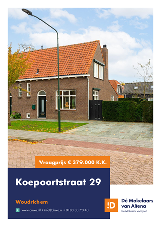 Brochure preview - Brochure Koepoortstraat 29 Woudrichem.pdf