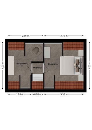 Heuveltje 3, 4251 AE Werkendam - Plattegrond Heuveltje 3 Werkendam Verdieping.jpg