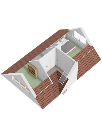 Harwichweg 180, 3151 BP Hoek van Holland - Plattegrond 3D Harwichweg 180 Hoek van Holland Tweede verdieping.png