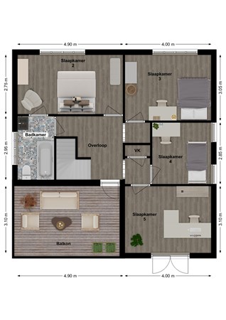 Dorpsstraat 17, 4271 AA Dussen - Plattegrond Dorpsstraat 17 Dussen Verdieping.jpg