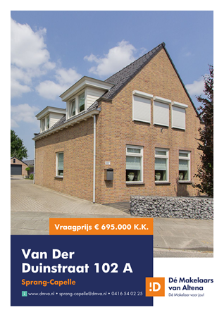 Brochure preview - Van Der Duinstraat 102-A, 5161 BS SPRANG-CAPELLE (1)