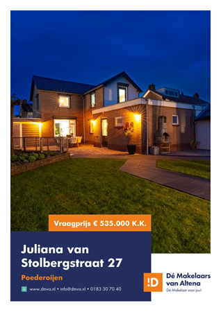 Brochure preview - Brochure Juliana van Stolbergstraat 27 Poederoijen.pdf