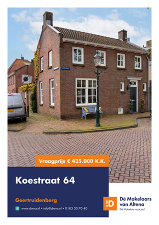 Brochure preview - Brochure Koestraat 64 Geertruidenberg.pdf