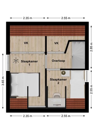 Kruisstraat 50, 4251 CX Werkendam - Plattegrond Kruisstraat 50 Werkendam Verdieping.jpg