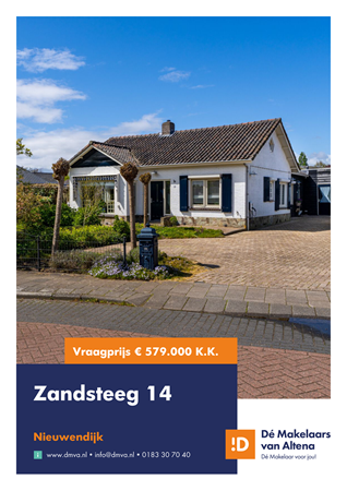 Brochure preview - Brochure Zandsteeg 14 Nieuwendijk NB.pdf