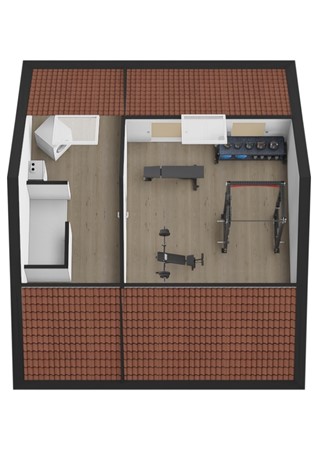 De Vlijt 40, 4261 XB Wijk en Aalburg - Plattegrond 3D De vlijt 40 Wijk en Aalburg Zolder.jpg