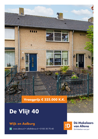 Brochure preview - Brochure De Vlijt 40 Wijk en Aalburg.pdf