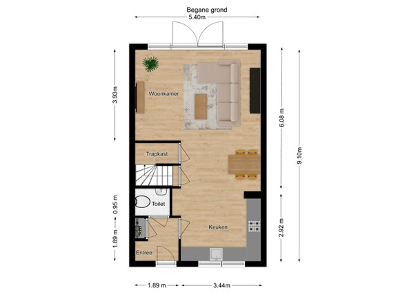 Wilgenplantsoen 11, 5165 BL Waspik - 1 - Plattegrond BG.jpg