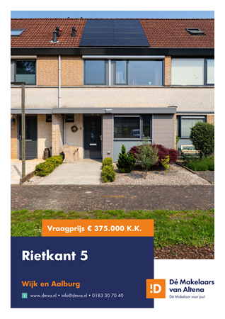 Brochure preview - Brochure Rietkant 5 Wijk en Aalburg.pdf