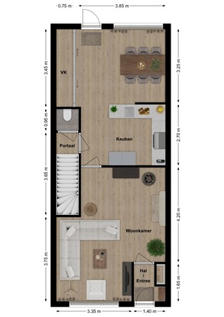 Willem van Oranjestraat 4, 5307 HT Poederoijen - Plattegrond Willem van Oranjestraat 4 Poederoijen Begane grond.jpg