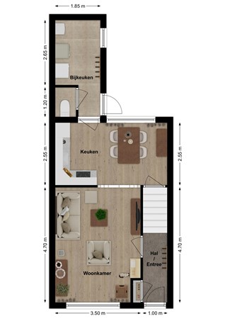 Van Heldenstraat 90, 4251 BT Werkendam - Plattegrond Van Heldenstraat 90 Werkendam Begane grond.jpg