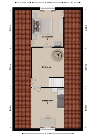 Mr. L.A. Donkerstraat 11, 4286 BS Almkerk - Plattegrond Meester L.A. Donkerstraat 11 Almkerk Verdieping.jpg