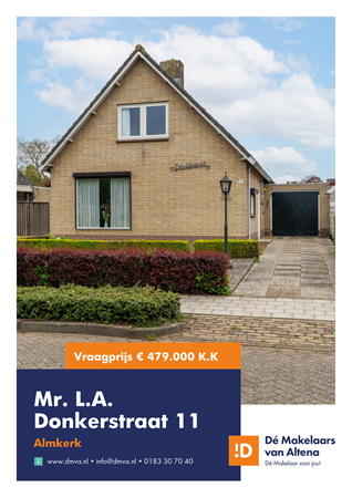 Brochure preview - Brochure Meester L.A. Donkerstraat 11 Almkerk.pdf