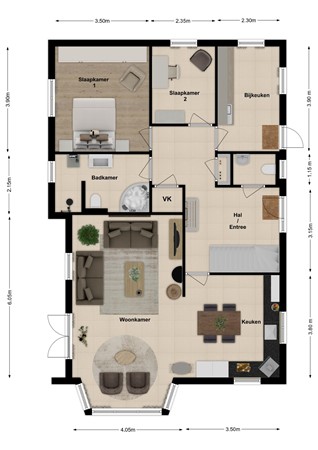 Handelstraat 3, 4283 JK Giessen - Plattegrond Handelstraat 3 Giessen Begane grond.jpg