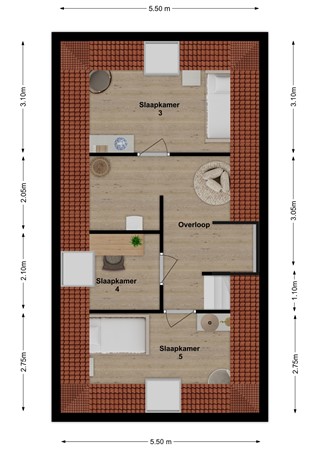 Handelstraat 3, 4283 JK Giessen - Plattegrond Handelstraat 3 Giessen Verdieping.jpg