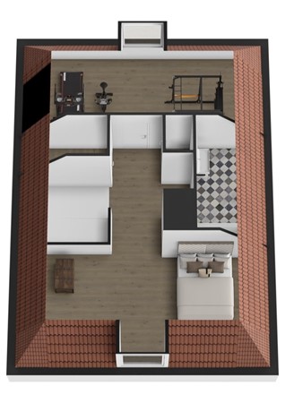 Ds. Talmalaan 5, 4281 KP Andel - Plattegrond 3D Ds. Talmalaan 5 Andel Zolder.jpg