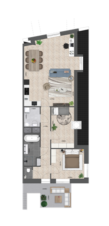 Amerscamp 54, 4251 BG Werkendam - Plattegrond Hoogstraat Bouwnummer 24 Type J.png