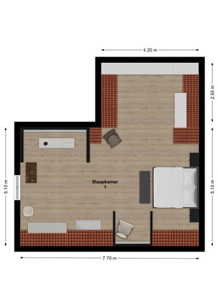 Peerenboom 7, 4273 LH Hank - Plattegrond Peerenboom 7 Hank Verdieping.jpg