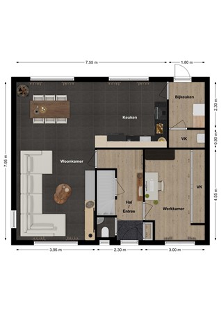 Hambloksestraat 5, 5308 KN Aalst - Plattegrond Hambloksestraat 5 Aalst Begane grond.jpg