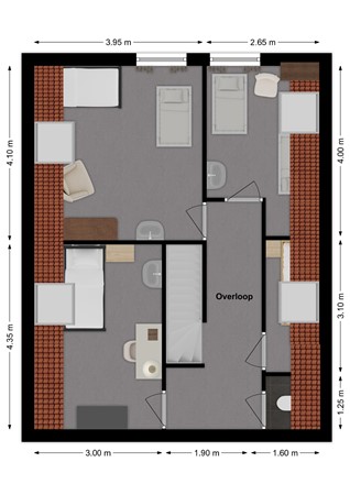 Maasdijk 77, 5307 HN Poederoijen - Plattegrond Maasdijk 77 Poederoijen Verdieping.jpg