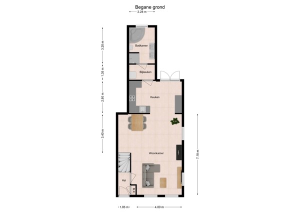 Hoofdstraat 120, 5171 DG Kaatsheuvel - 1 - Plattegrond BG.jpg