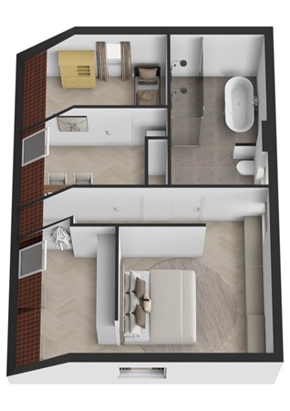 Kerkweg 69, 4255 GB Nieuwendijk - Plattegrond 3D Kerkweg 69 Nieuwendijk NB Verdieping.jpg