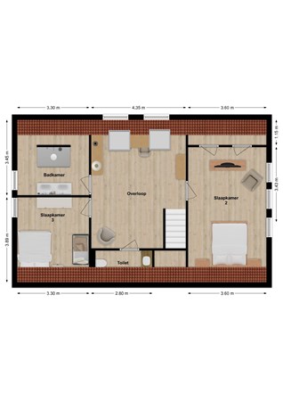 E.P. van Ooijenstraat 26, 5308 KE Aalst - Plattegrond E.P. van Ooijenstraat 26 Aalst Verdieping.jpg