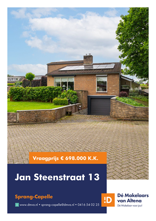 Brochure preview - Jan Steenstraat 13, 5161 ET SPRANG-CAPELLE (1)