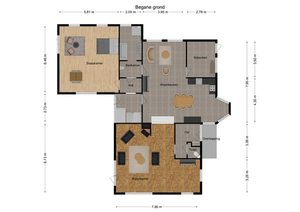 Jan Steenstraat 13, 5161 ET Sprang-Capelle - 1 - Plattegrond BG.jpg