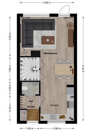 Dokter Esseveldlaan 7, 4281 PM Andel - Plattegrond Dokter Esseveldlaan 7 Andel Begane grond.jpg