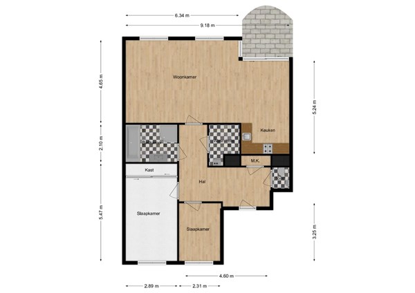 Hugo de Grootstraat 90, 5151 EJ Drunen - 1 - Plattegrond.jpg