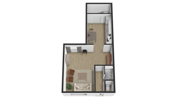 Tulpstraat 22, 4261 CM Wijk en Aalburg - Plattegrond 3d  begane grond Tulpstraat 22 Wijk en Aalburg.jpg