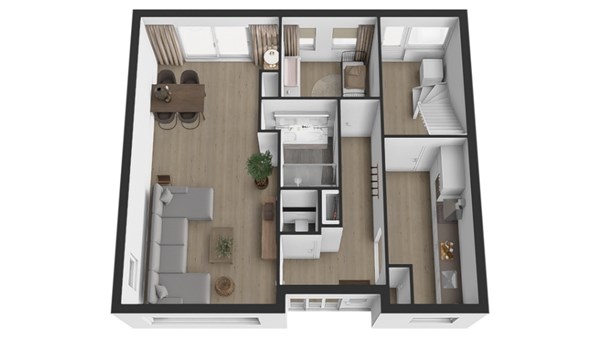 Koningin Emmastraat 3, 4281 NS Andel - Plattegrond begane grond 3d Kon. Emmastraat 3 Andel.jpg