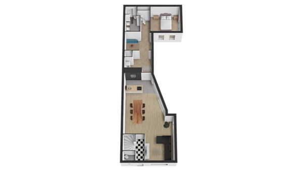 Dorpsstraat 16, 5157 NG Doeveren - Plattegrond 3d begane grond.jpg