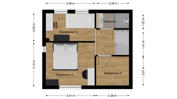 Dorpsstraat 16, 5157 NG Doeveren - Plattegrond verdieping.jpg