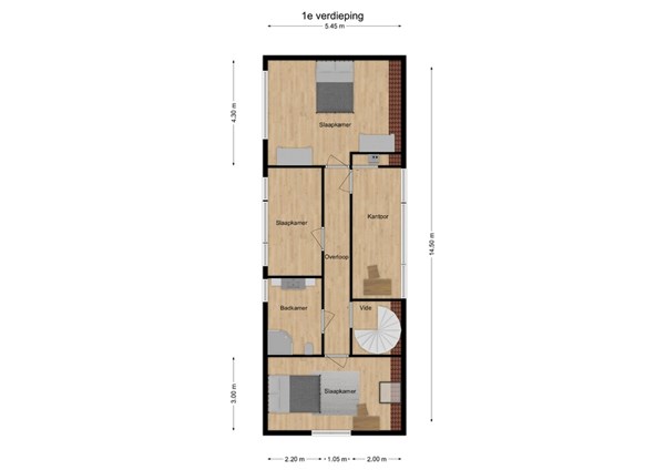 Paltrokmolen 33, 3352 XE Papendrecht - 2 - Plattegrond EV.jpg