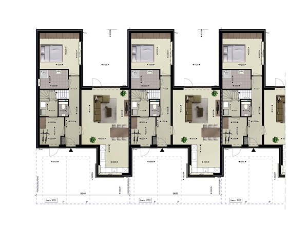 De Burcht Bouwnummer 1, 4251 BL Werkendam - Plattegrond Begane grond bnr. 1 en 2.jpg