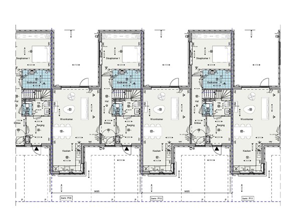 De Burcht Bouwnummer 10, 4251 BL Werkendam - Plattegrond Begane grond bnr. 9 en 10.jpg