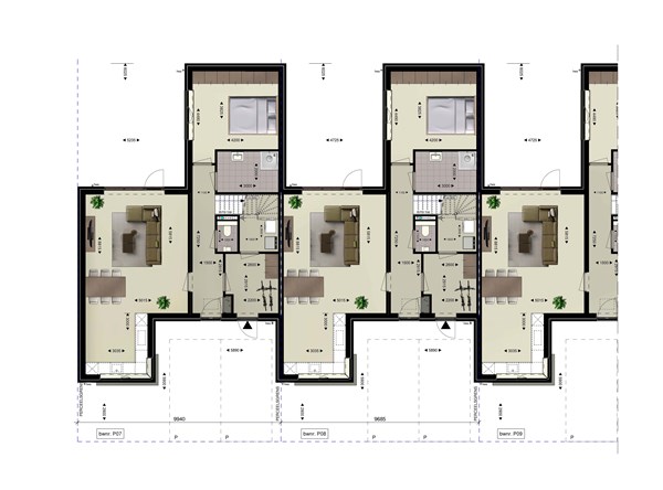 De Burcht Bouwnummer 7, 4251 BL Werkendam - Plattegrond Begane grond bnr. 7 en 8.jpg