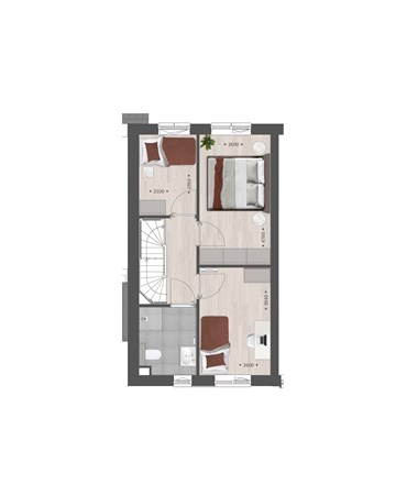 Spits Bouwnummer 217, 4251 RA Werkendam - Plattegrond Type A Verdieping.jpg