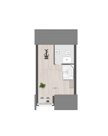 Spits Bouwnummer 218, 4251 RA Werkendam - Plattegrond Type O Zolder.jpg