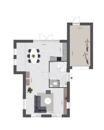 Spits Bouwnummer 303, 4251 RA Werkendam - Plattegrond Type K Begane grond.jpg